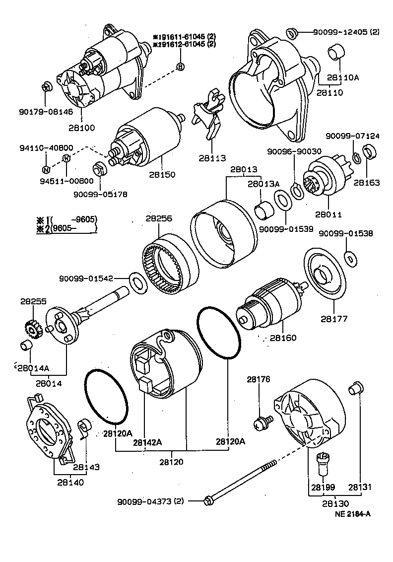28100-11070 STARTER ASSY product image