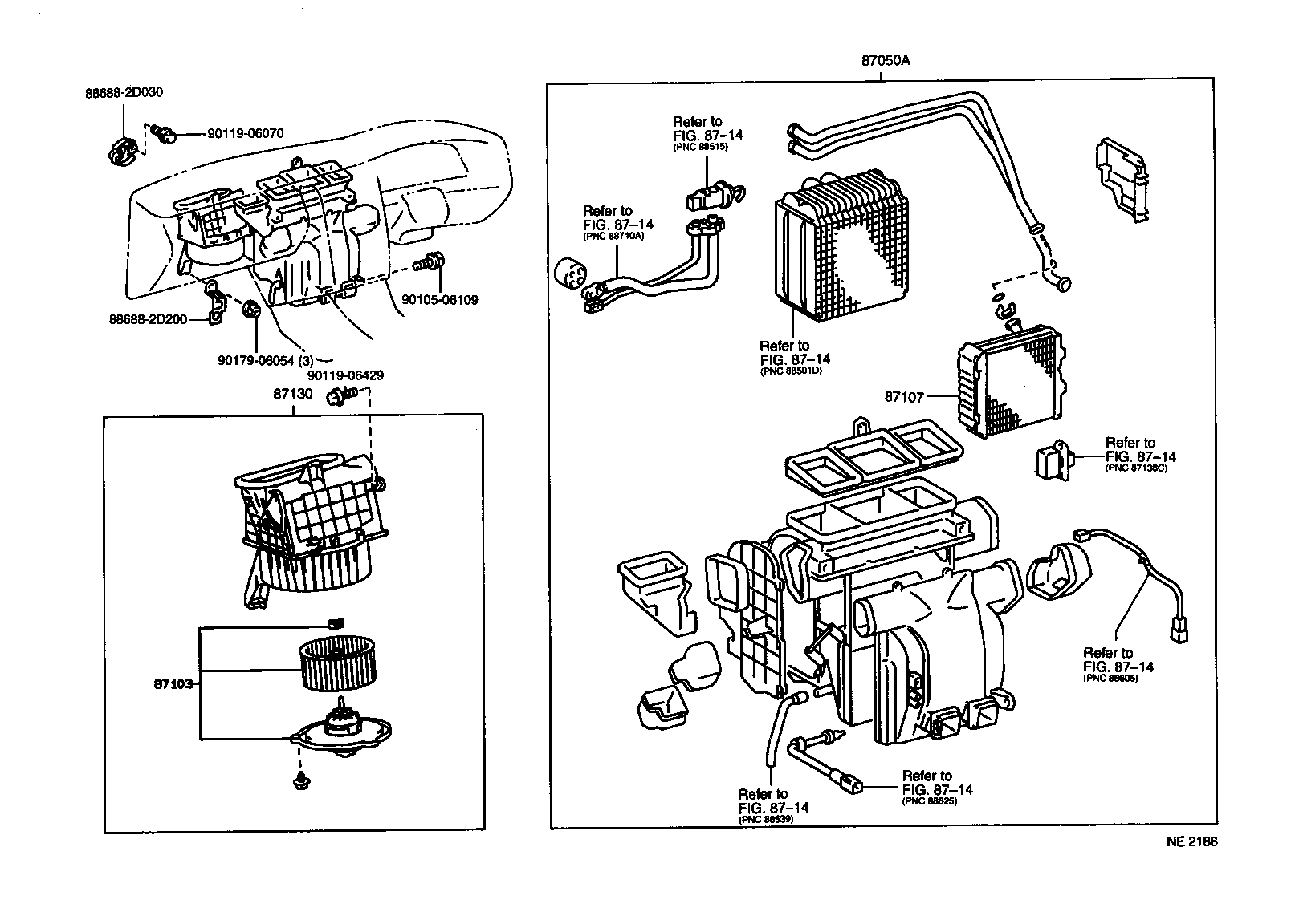 87107-05040 UNIT SUB-ASSY, HEATER RADIATOR product image