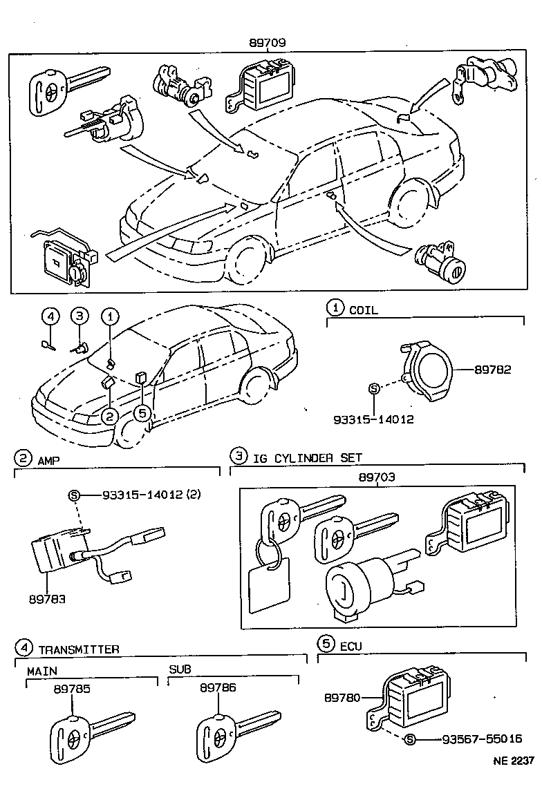 89780-20010 COMPUTER ASSY, TRANSPONDER KEY product image