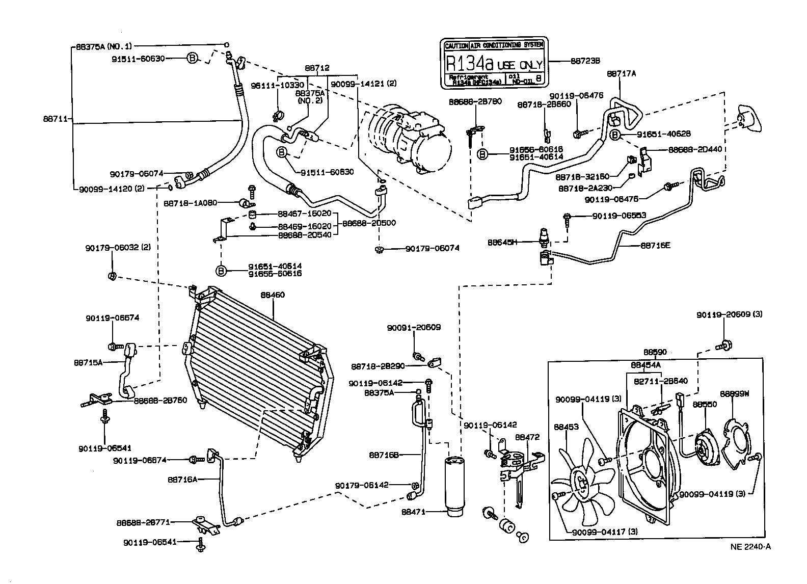 16363-64070 MOTOR ASSY, BLOWER (FOR CONDENSER) product image