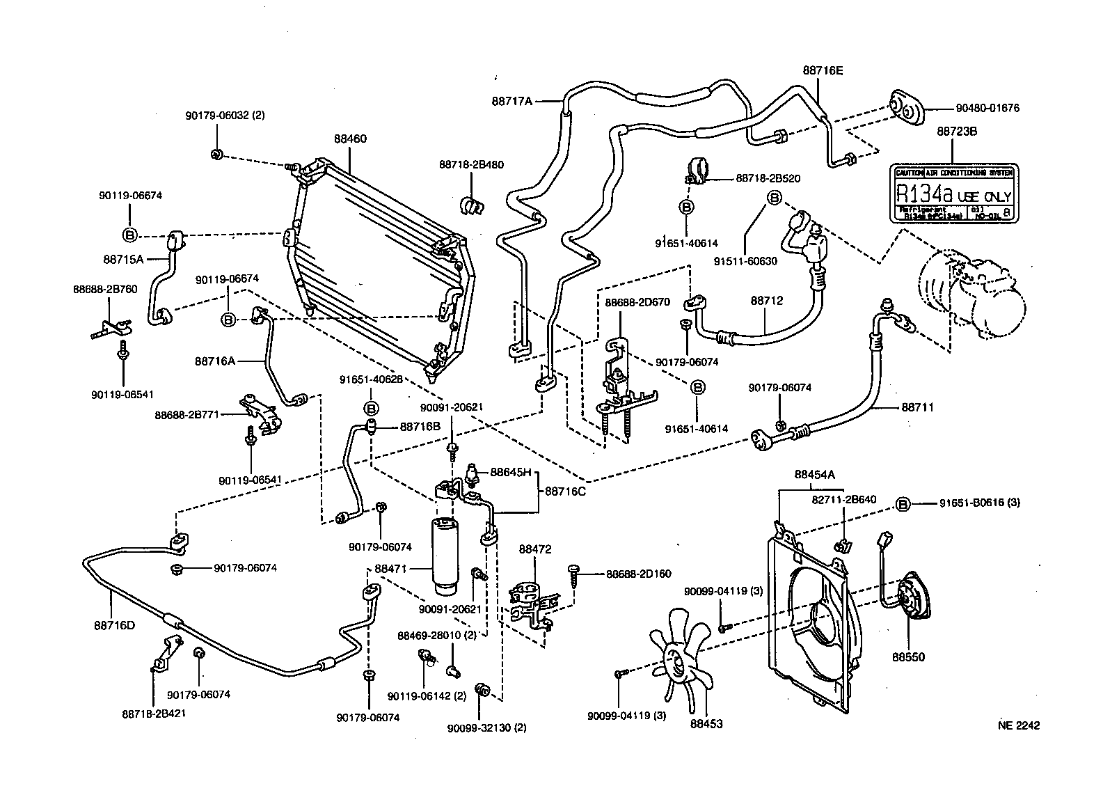 16363-64070 MOTOR ASSY, BLOWER (FOR CONDENSER) product image