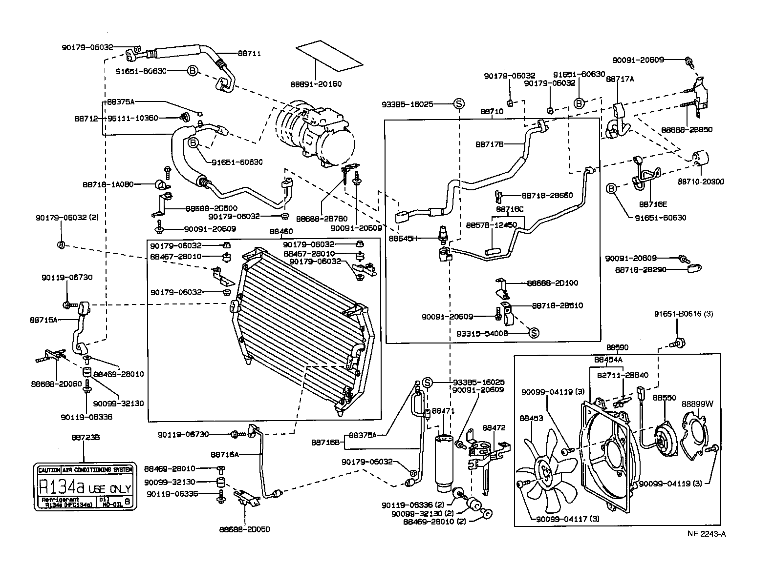 16363-64070 MOTOR ASSY, BLOWER (FOR CONDENSER) product image