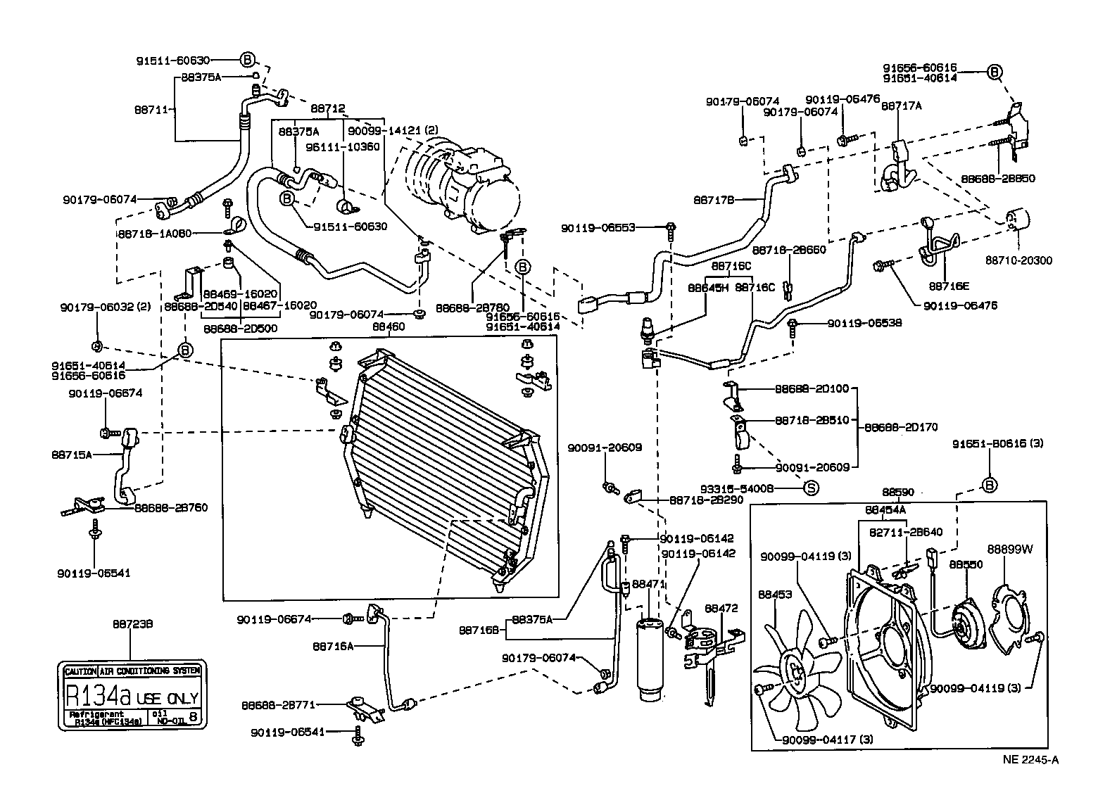 16363-64070 MOTOR ASSY, BLOWER (FOR CONDENSER) product image