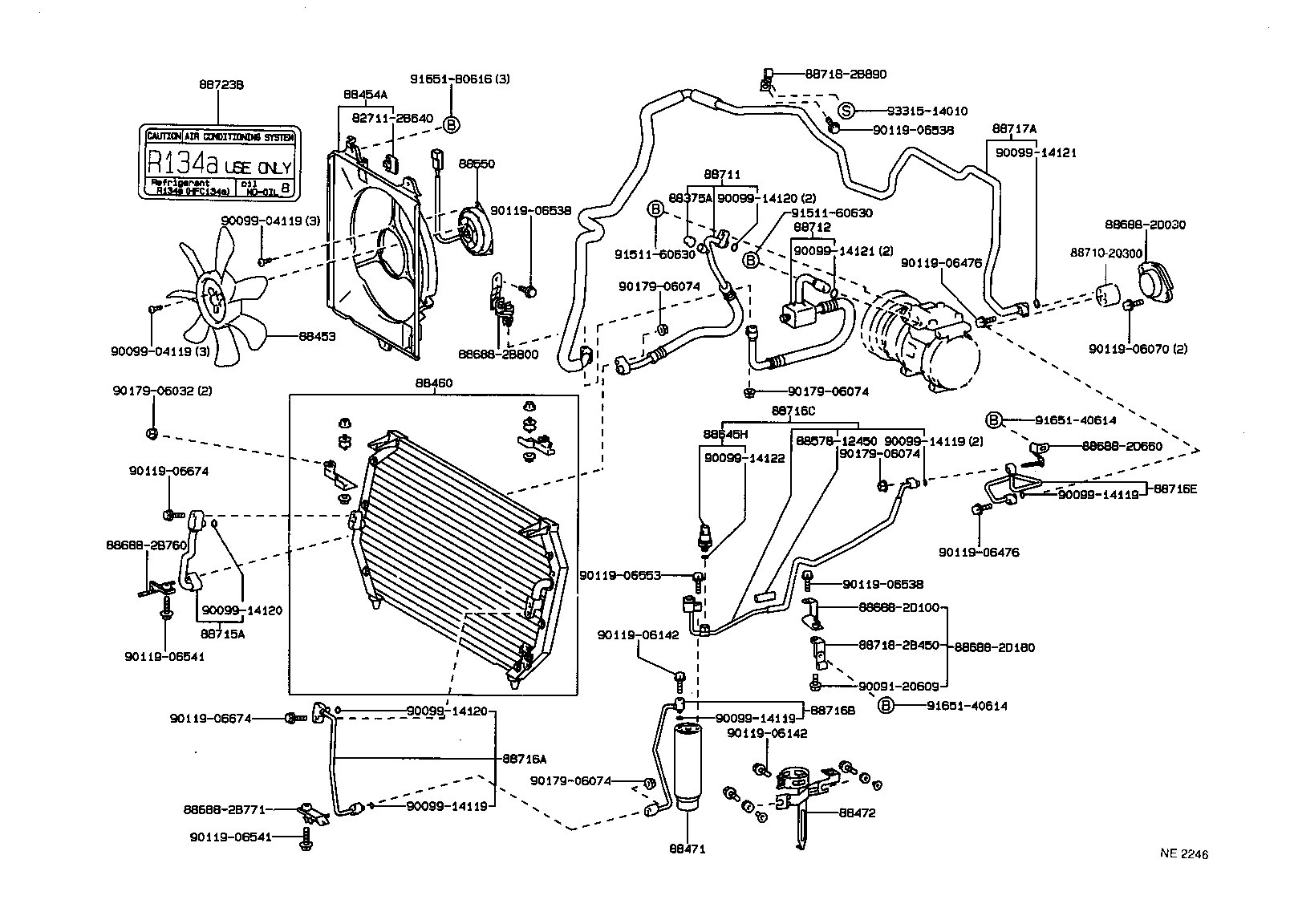 16363-64070 MOTOR ASSY, BLOWER (FOR CONDENSER) product image