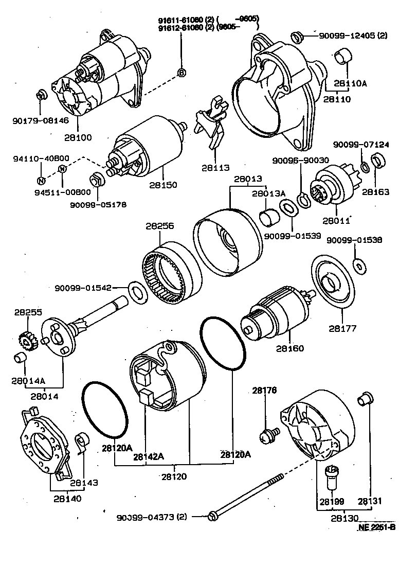 28130-11010 FRAME ASSY, STARTER COMMUTATOR END product image