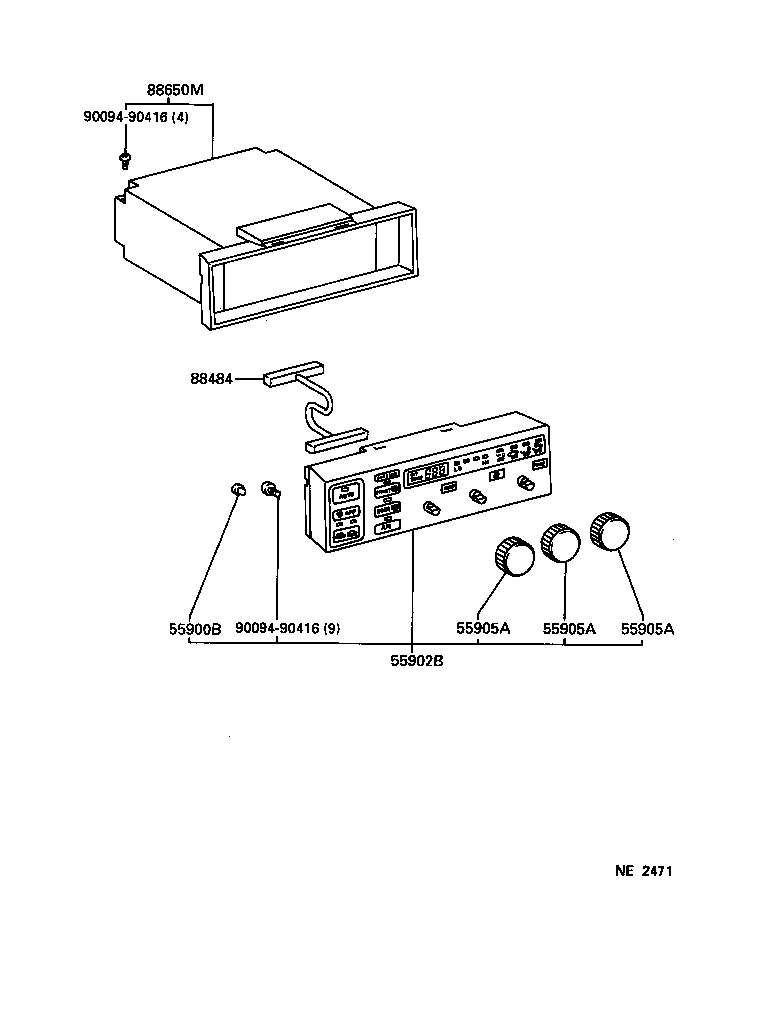 55844-30140 DUCT, HEATER TO REGISTER, NO.2 product image
