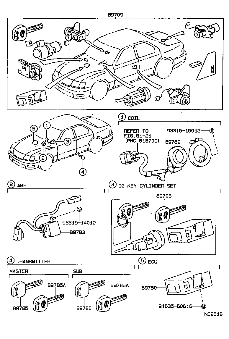 89709-50020 COMPUTER SET, TRANSPONDER KEY product image