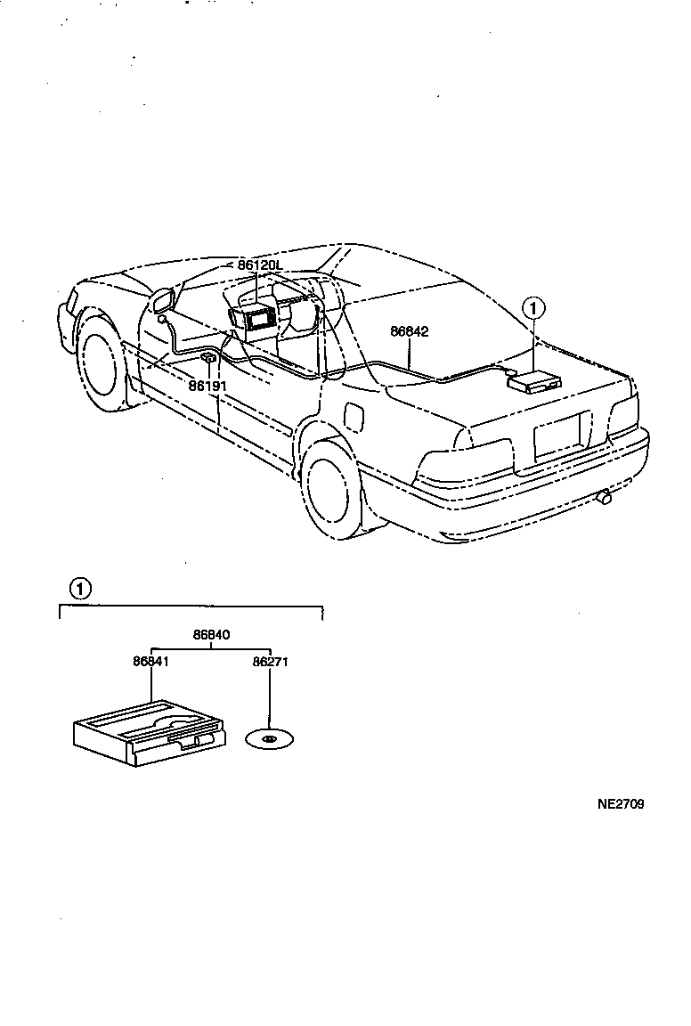 86101-07010 CORD SUB-ASSY, ANTENNA product image
