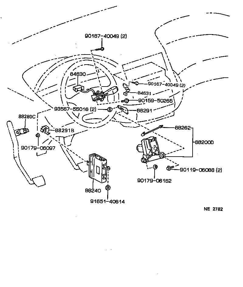 88002-28080 ACTUATOR ASSY, CRUISE CONTROL product image