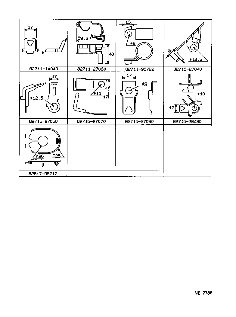 82817-95712 PROTECTOR, WIRING HARNESS, NO.2 product image