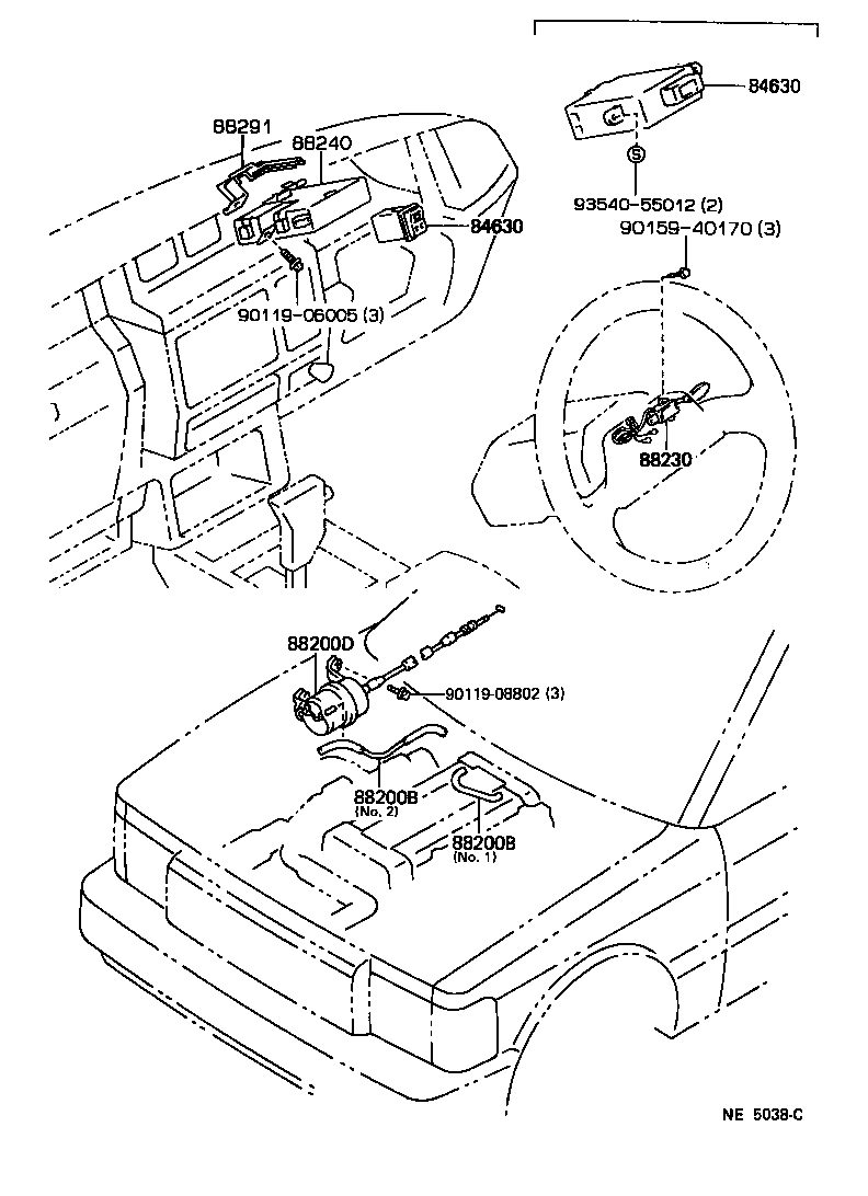 88200-30150 ACTUATOR ASSY, CRUISE CONTROL product image
