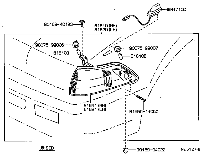 81611-20360 LENS, PARKING & CLEARANCE LAMP, RH product image