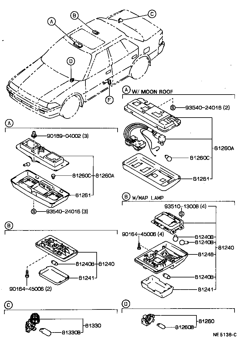 81230-20040 LAMP ASSY, COURTESY product image