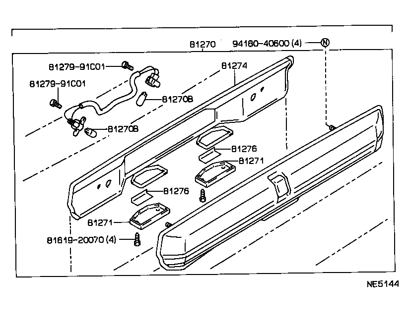 81276-20380 GASKET, LICENSE PLATE LAMP LENS product image