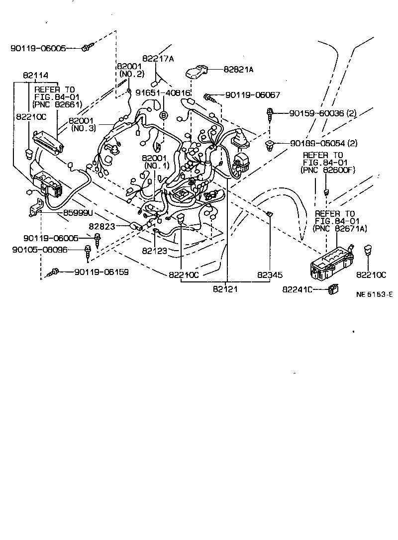 82122-20170 WIRE, ENGINE, NO.2 product image
