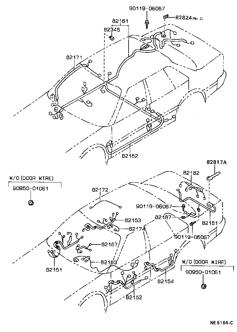 82122-20170 WIRE, ENGINE, NO.2 product image