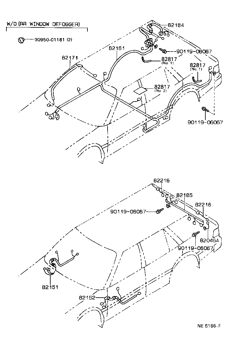 82122-20170 WIRE, ENGINE, NO.2 product image