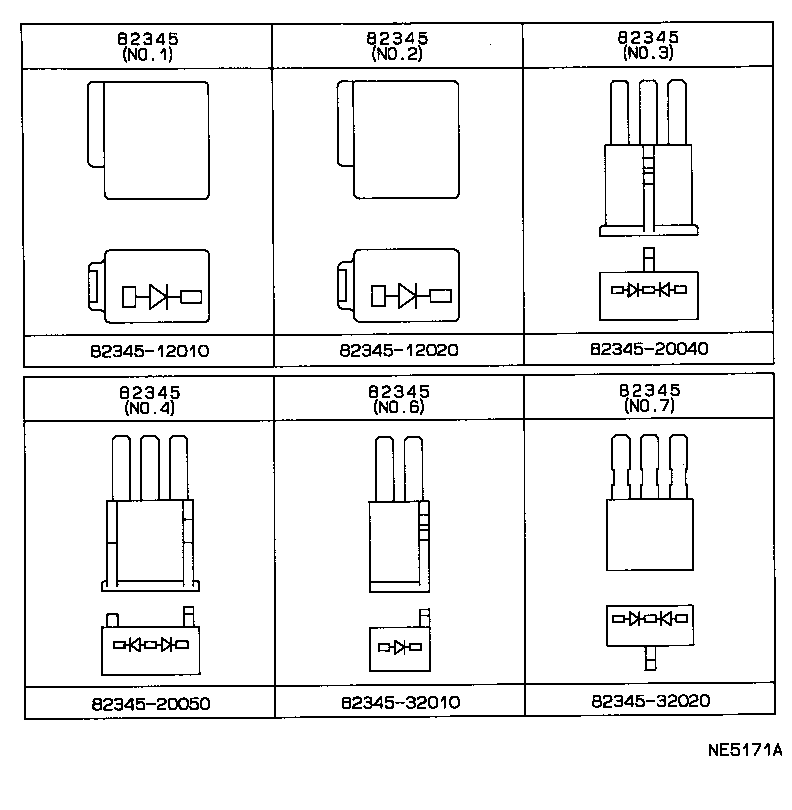 82122-20170 WIRE, ENGINE, NO.2 product image