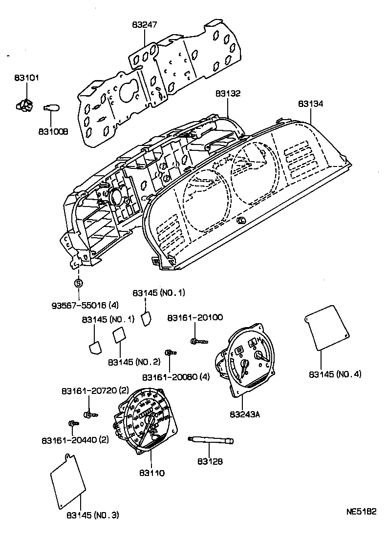 83131-2B710 DIAL, METER, NO.1 product image