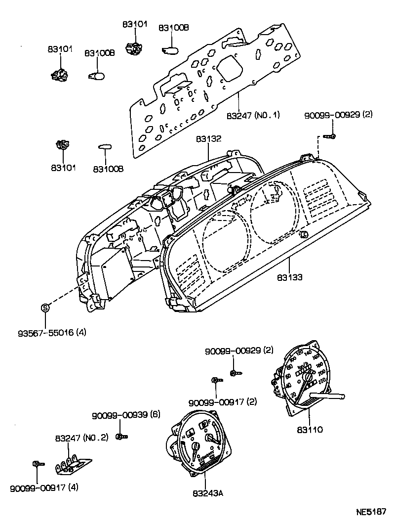 83110-2B720 SPEEDOMETER ASSY product image