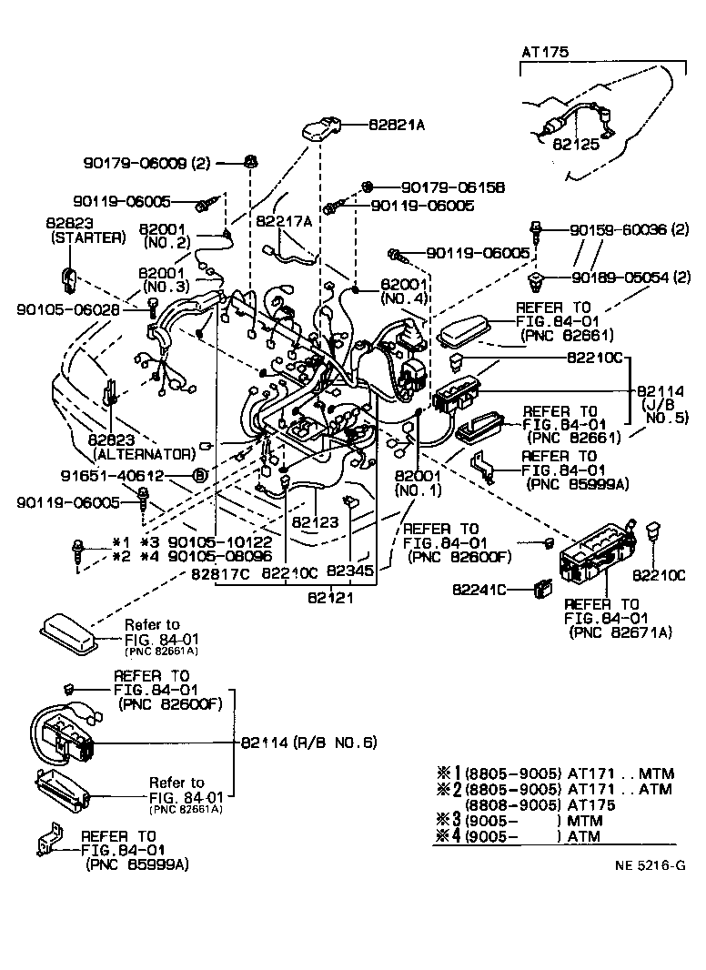 82122-20190 WIRE, ENGINE, NO.2 product image