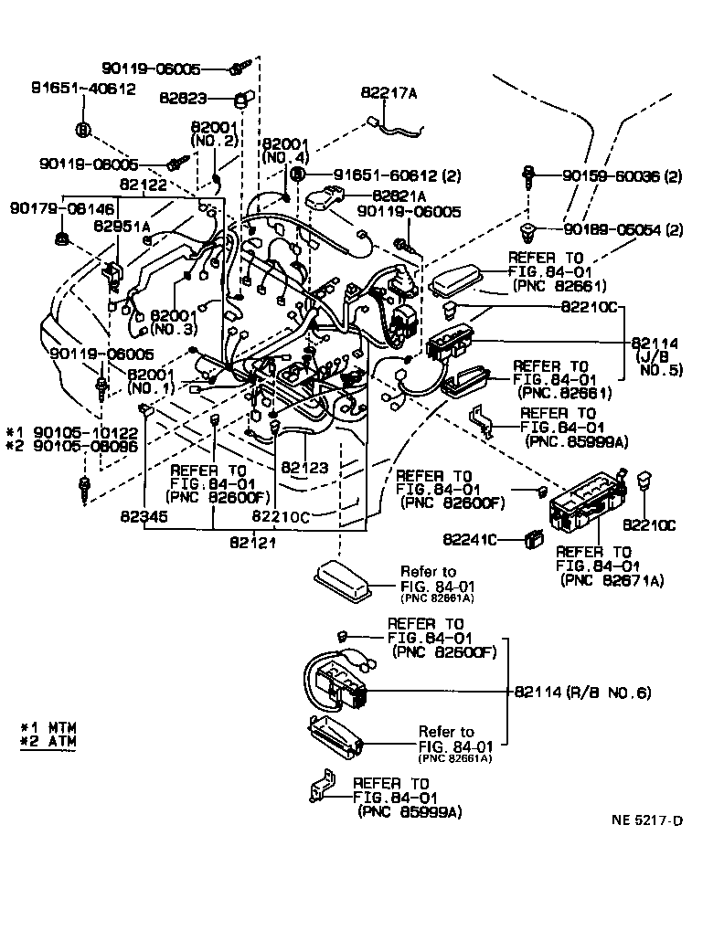 82122-20190 WIRE, ENGINE, NO.2 product image