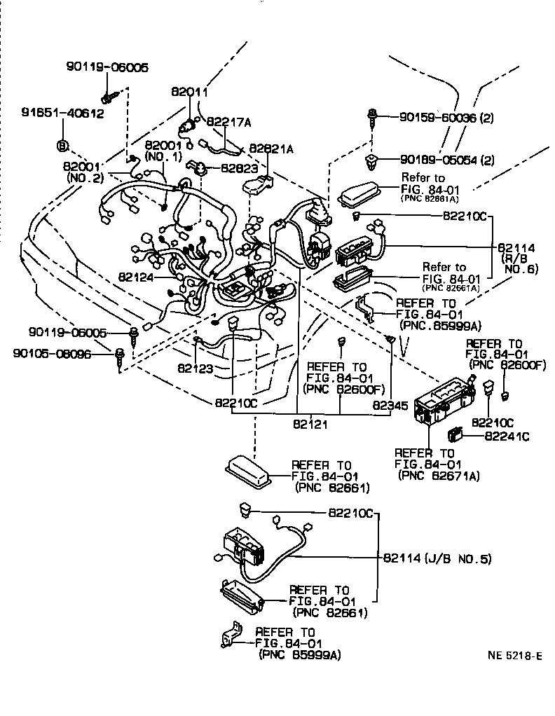 82122-20190 WIRE, ENGINE, NO.2 product image