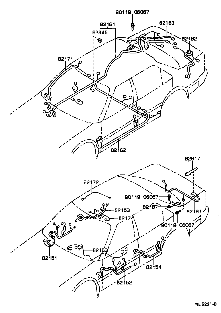 82122-20190 WIRE, ENGINE, NO.2 product image