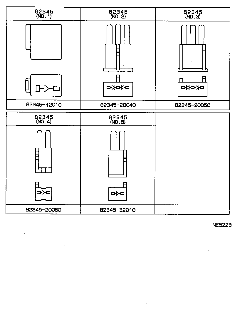 82122-20190 WIRE, ENGINE, NO.2 product image