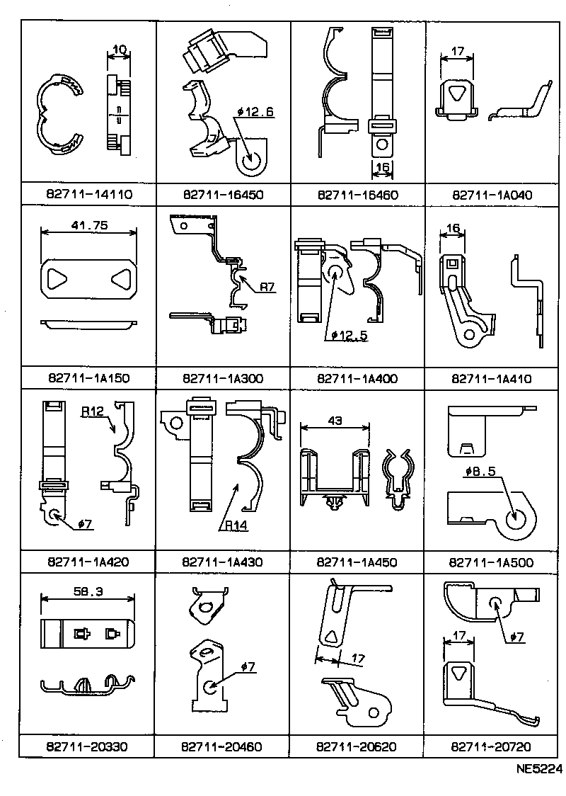 82122-20190 WIRE, ENGINE, NO.2 product image