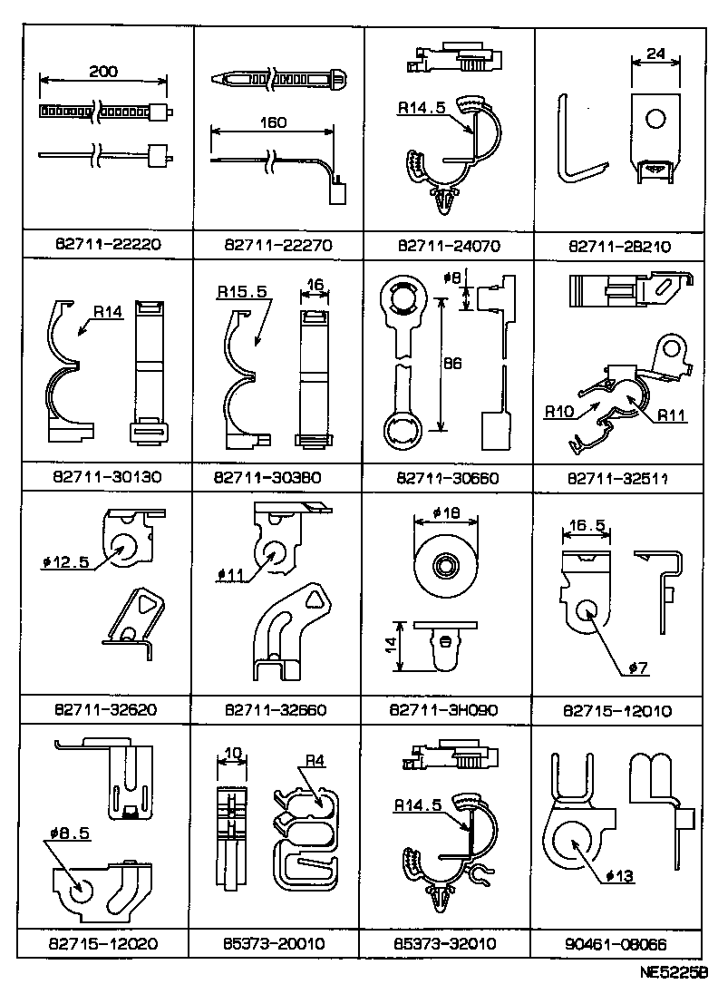 82122-20190 WIRE, ENGINE, NO.2 product image