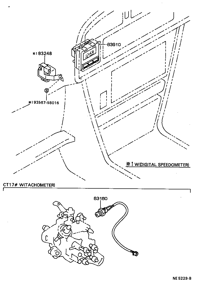 83116-20030 BRACKET, SPEEDOMETER product image