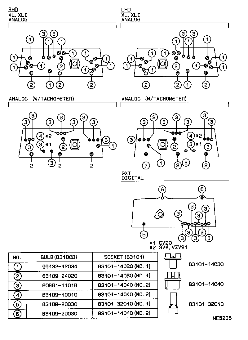 83132-3H030 CASE, COMBINATION METER product image