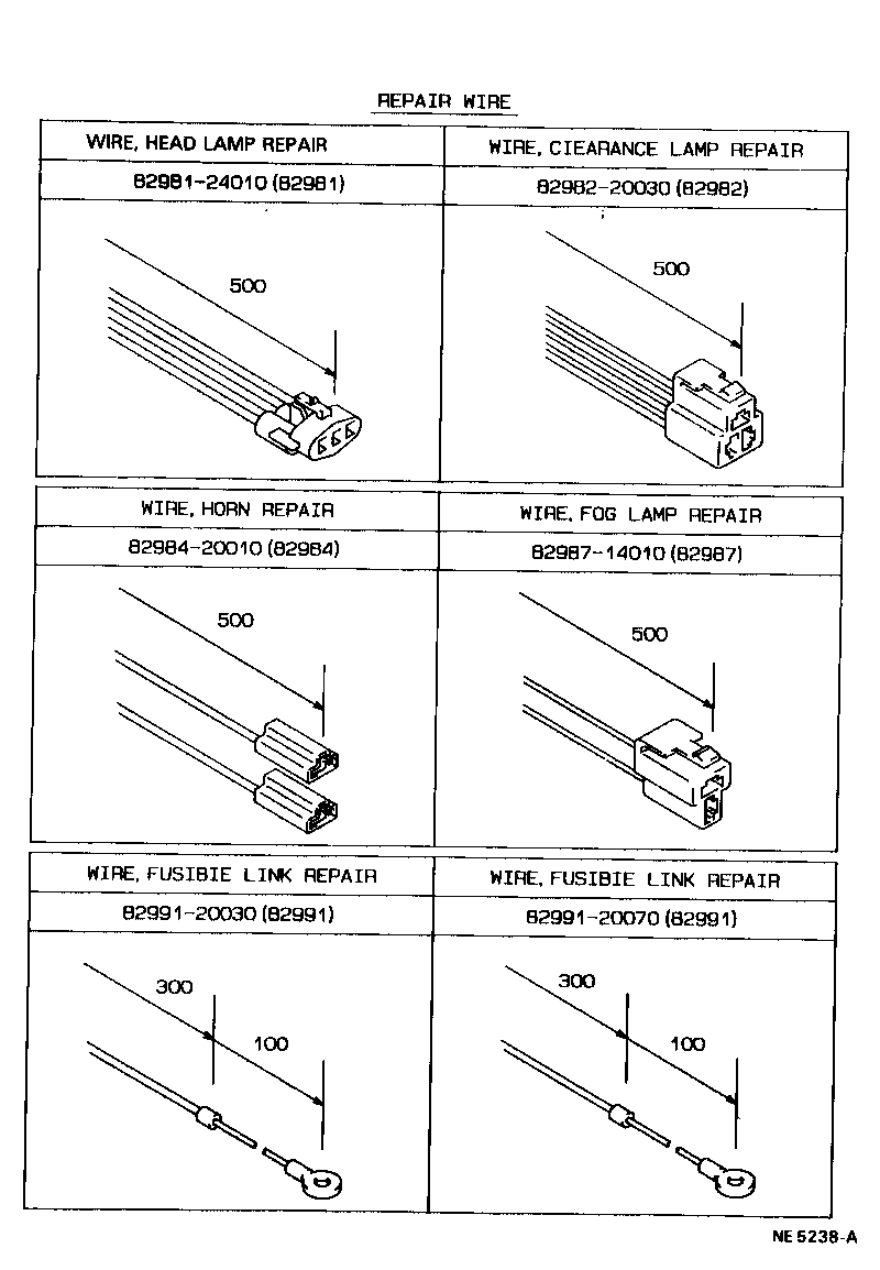 82122-20190 WIRE, ENGINE, NO.2 product image