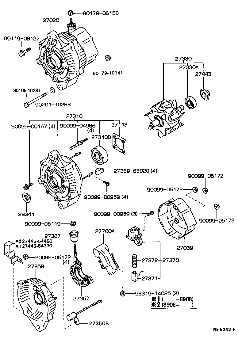 27060-34040 ALTERNATOR ASSY product image