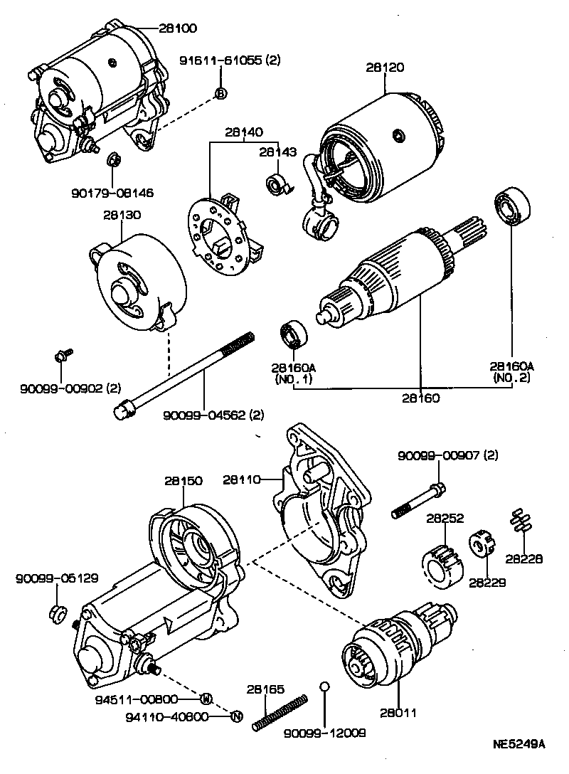 28130-74040 FRAME ASSY, STARTER COMMUTATOR END product image