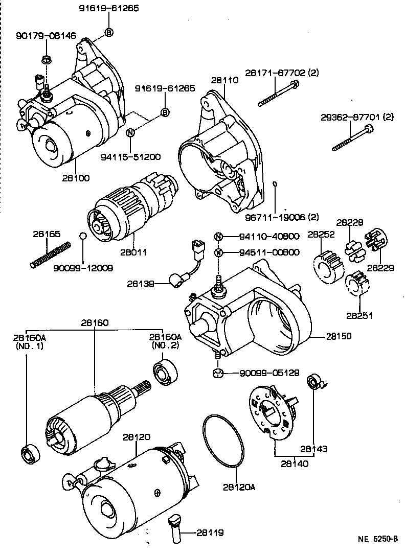 28130-74040 FRAME ASSY, STARTER COMMUTATOR END product image