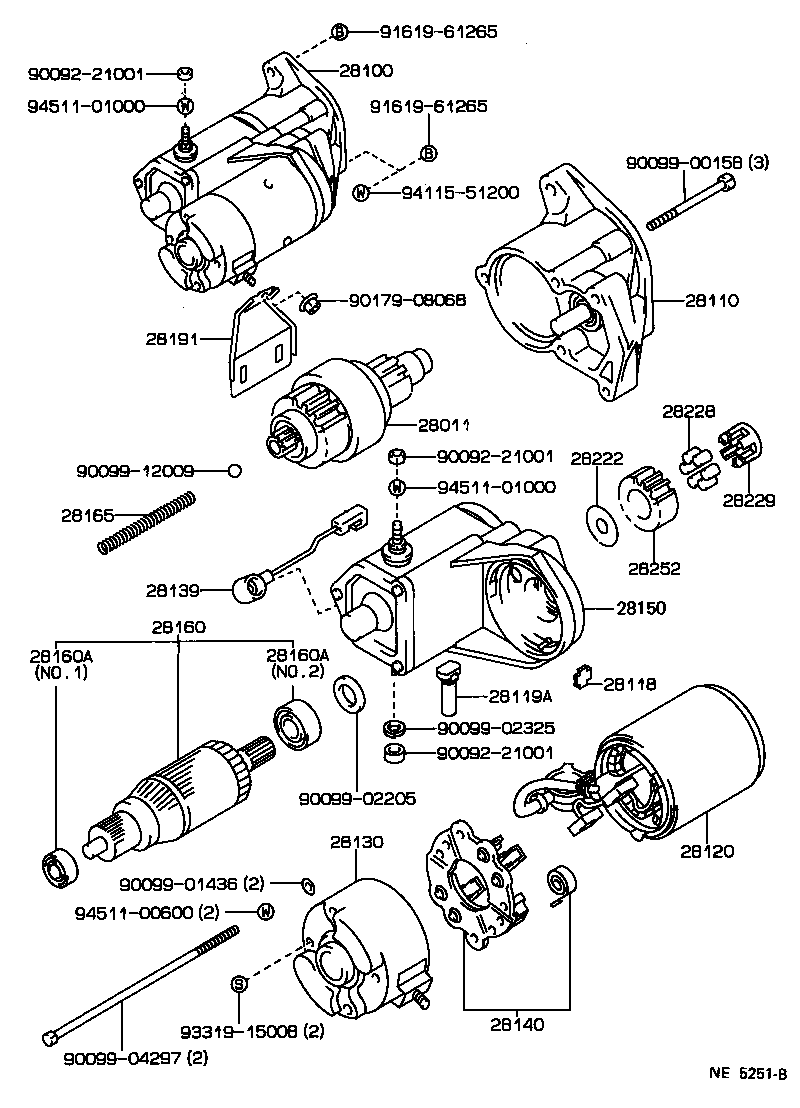 28130-74040 FRAME ASSY, STARTER COMMUTATOR END product image