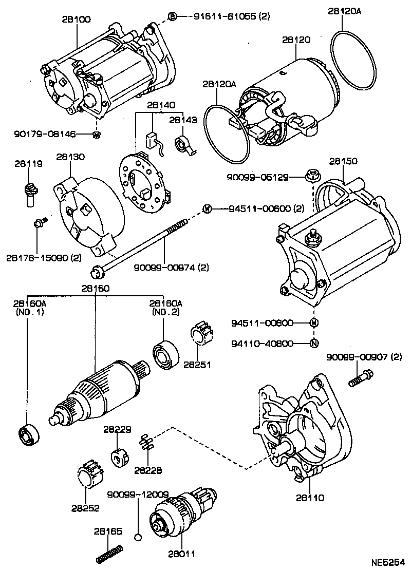 28130-74040 FRAME ASSY, STARTER COMMUTATOR END product image