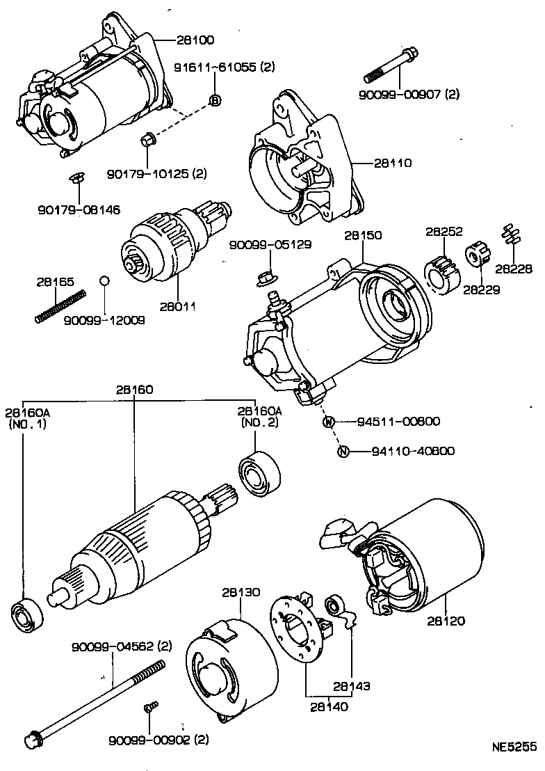 28130-74040 FRAME ASSY, STARTER COMMUTATOR END product image