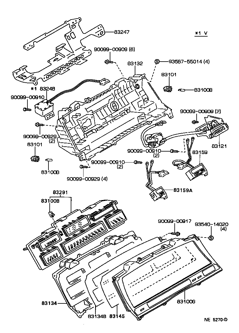 83132-2A660 CASE, COMBINATION METER product image