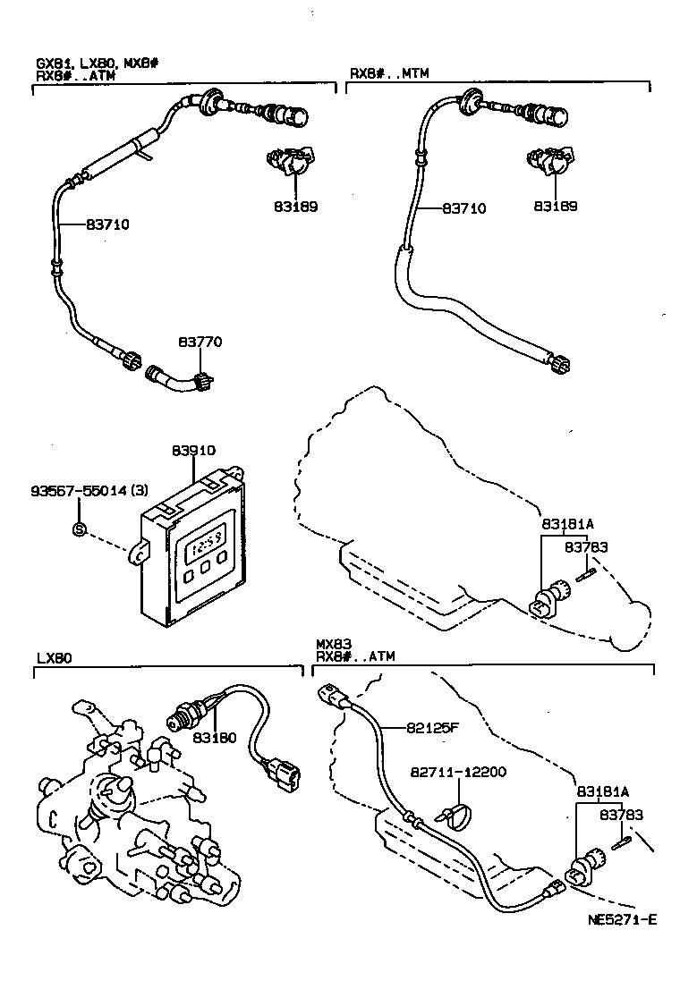 83132-2A660 CASE, COMBINATION METER product image