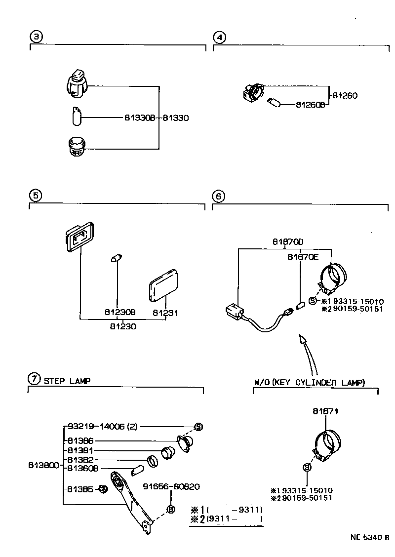 81380-22020 LAMP ASSY, STEP product image