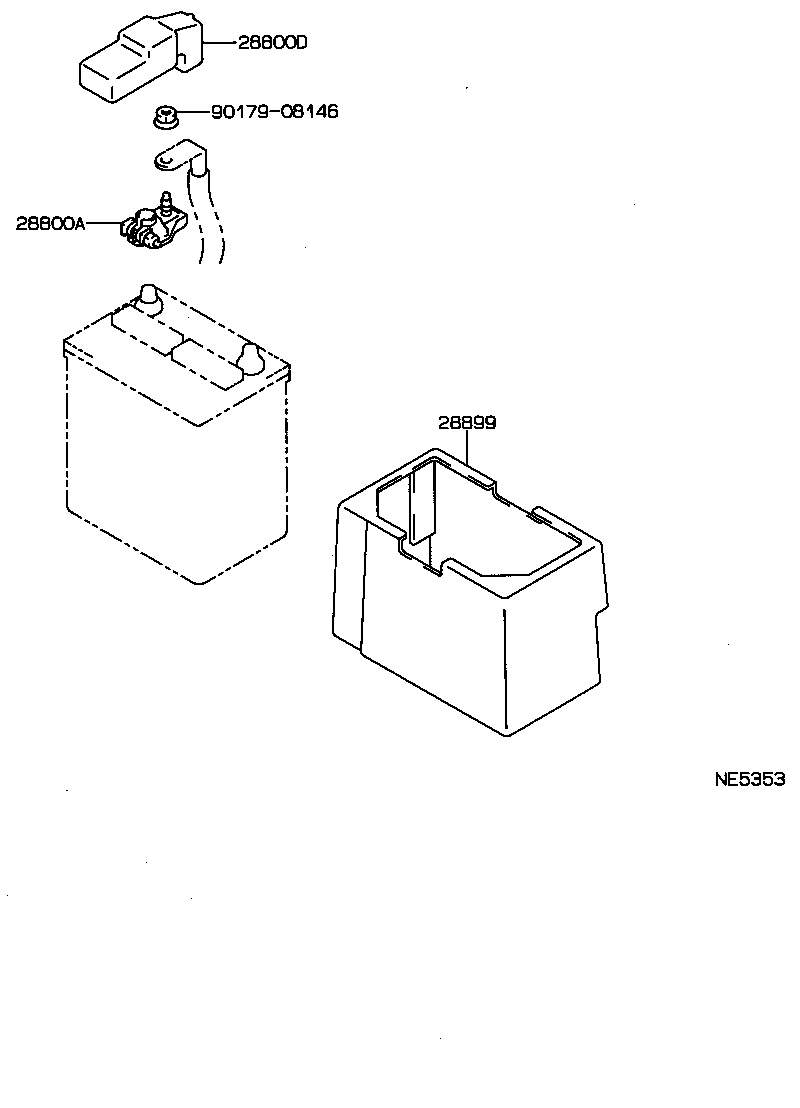 28899-42050 INSULATOR, BATTERY product image
