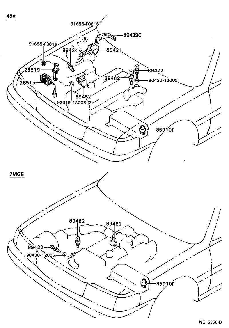 89420-22110 SENSOR ASSY, VACUUM (FOR E.F.I.) product image