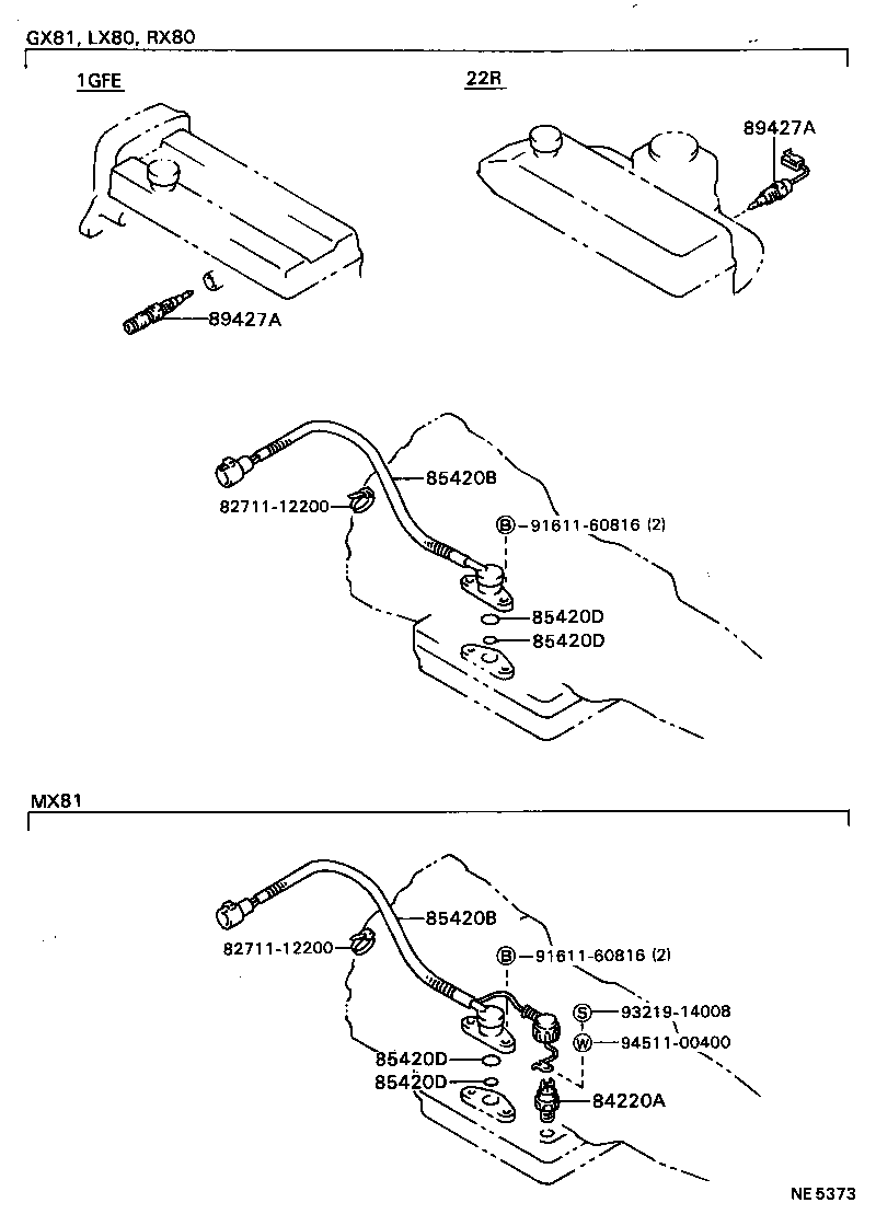 89427-10040 SWITCH, TEMPERATURE product image