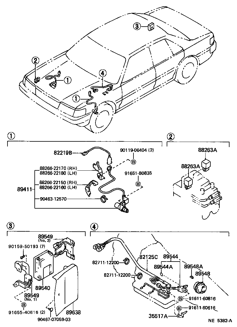 Toyota 89541-22030 COMPUTER ASSY, SKID CONTROL