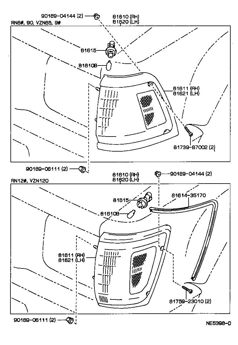 Toyota 81610-89176 LAMP ASSY, PARKING & CLEARANCE, RH