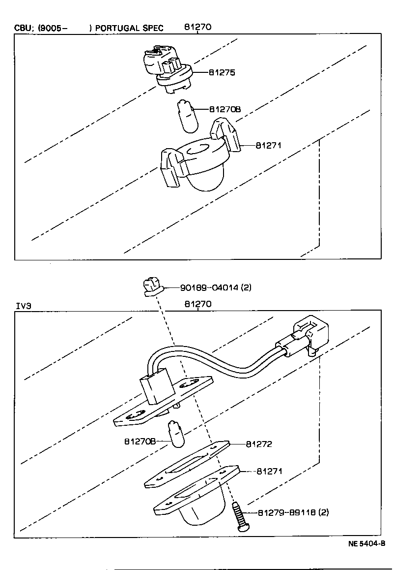 90080-81026 BULB (FOR LICENSE PLATE LAMP) product image