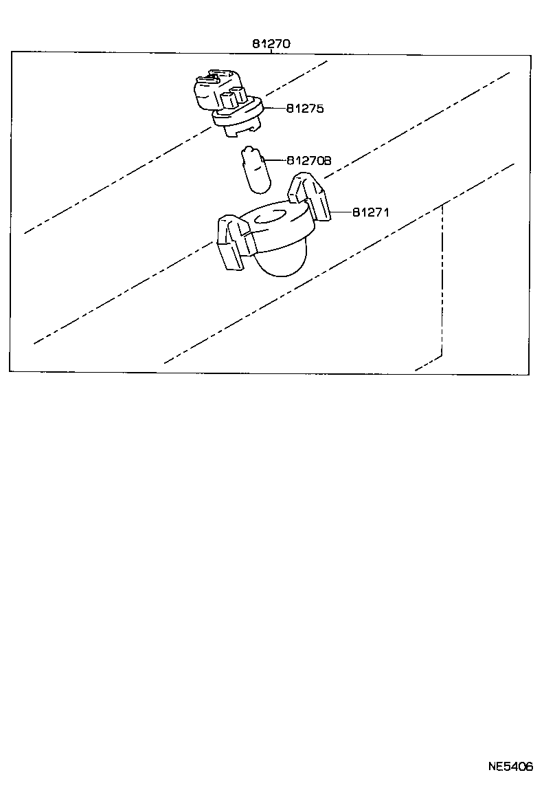 81270-89134 LAMP ASSY, LICENSE PLATE product image